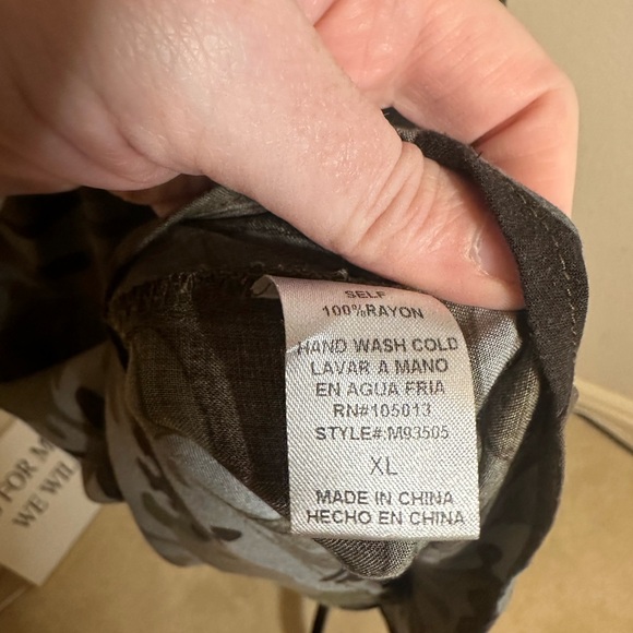 Andree by unit camo print embroidered dress xl - Picture 5 of 5